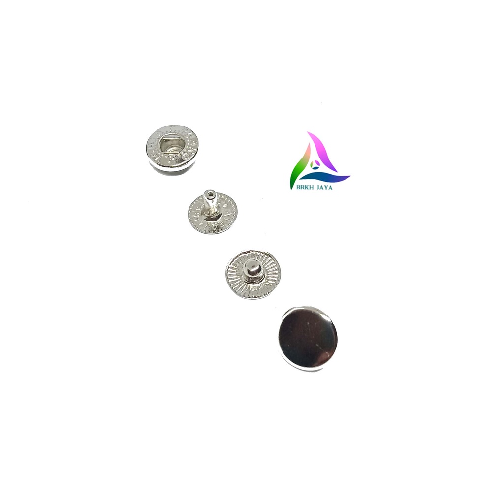 KANCING CETET BESI SNAP BUTTON 10 MM 230 /60 SET