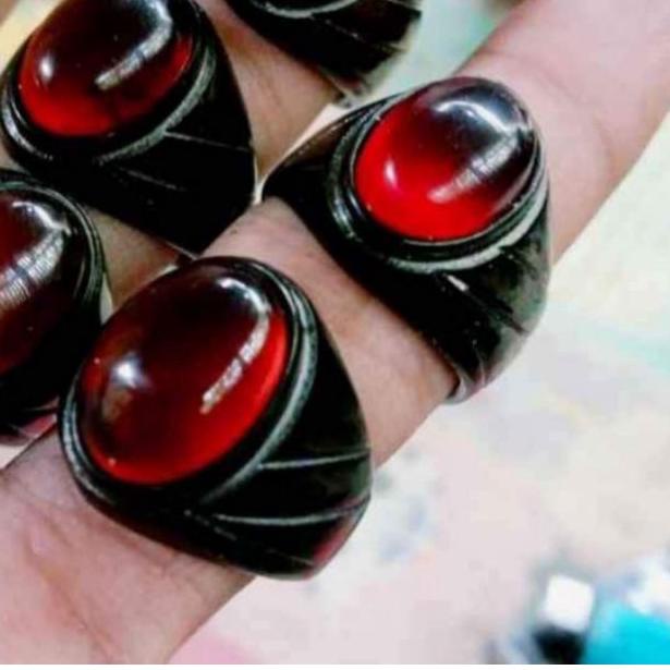 ✻ CINCIN BATU AKIK GETAH KATILAYU ASLI ALAM/BUAT MANCING IKAN ◙