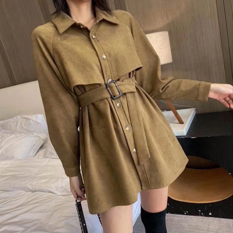 BAJU WANITA SETELAN KOREA HOLYN BELTIC TUNIC TUNIC MASA KINI KOREA KEKINIAN TERBARU