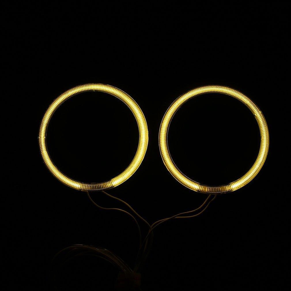 4pcs Lampu  Led  Angel Eyes Halo Ring 106mm Warna  Kuning  