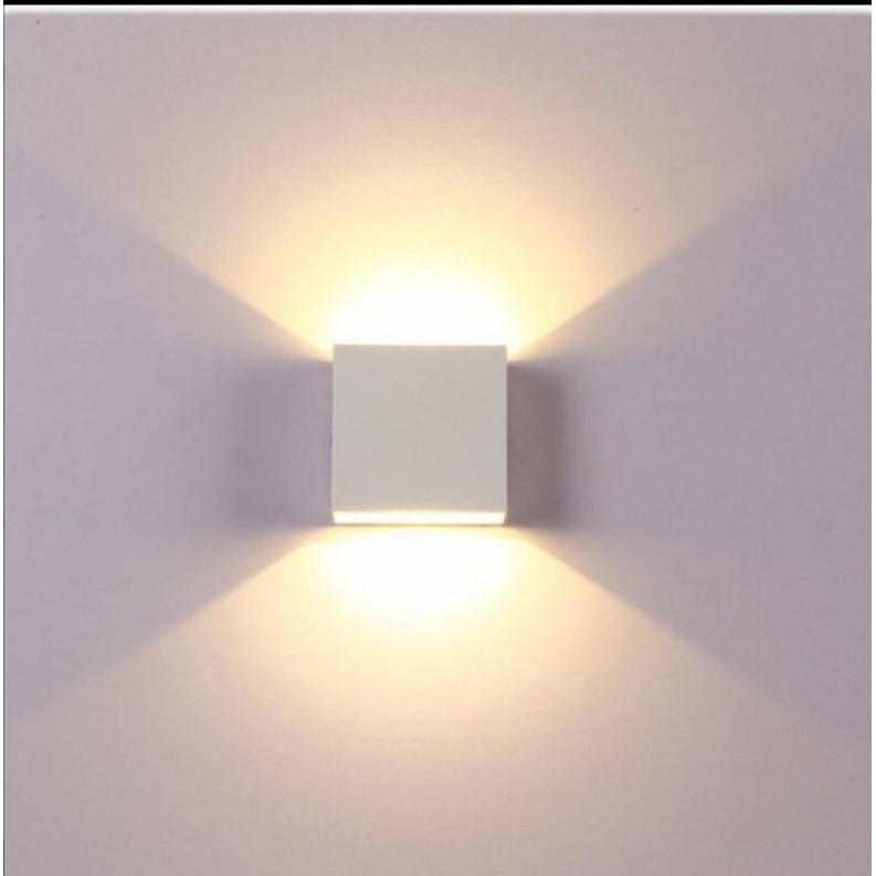 Lampu Dinding 6W LED 2 Arah Wall Light Tembok Outdoor Watt Adjustable