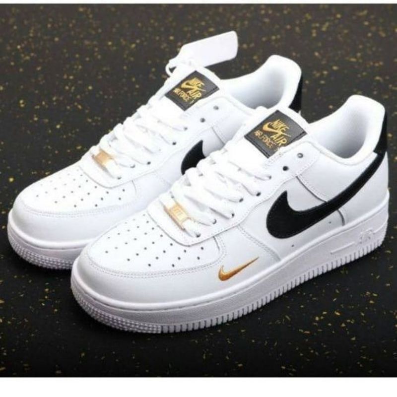 gold white af1