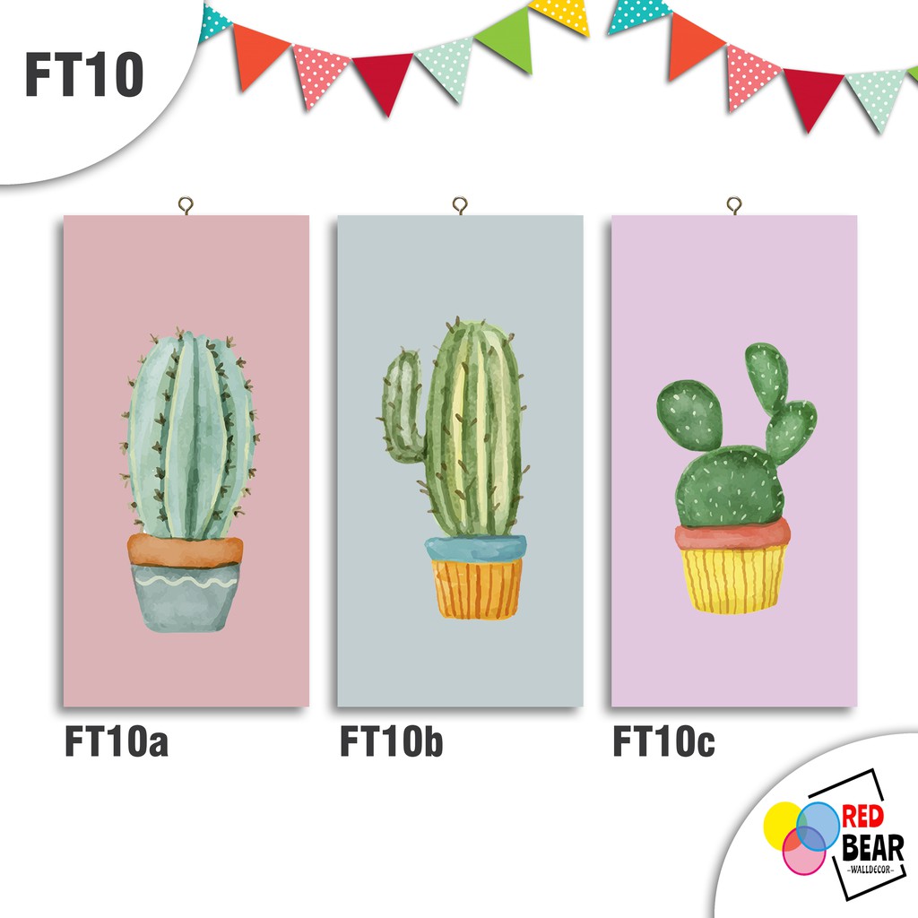 Walldecor Cactus / Pajangan Dinding / Poster / Pajangan / Hiasan Dinding - FT10