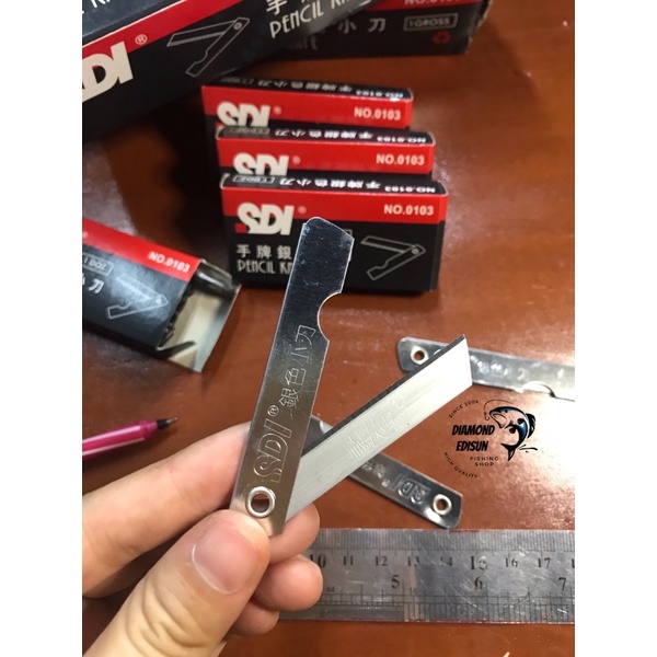 

Silet lipat / pencil knife SDI ORIGINAL No. 0103 per kotak Silet SDI / Pemes SDI / Pisau Lipat SDI