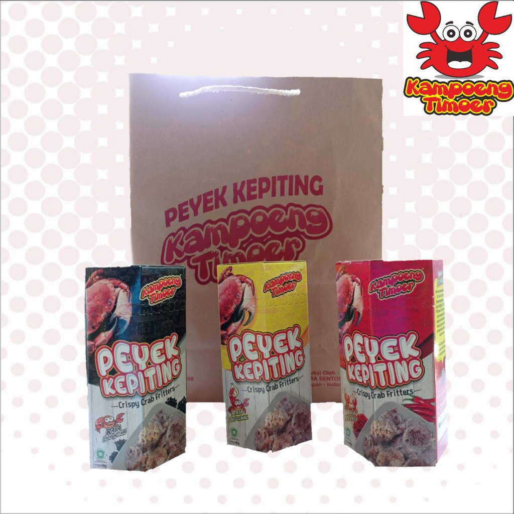

Kampoeng Timoer - Paket Hemat Peyek Kepiting isi 10 pcs kemasan 40 gr Campur semua rasa