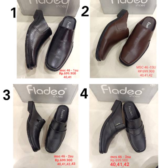 PROMO  SANDAL DEPAN TERTUTUP/SEPATU SELOP/BUSTONG PRIA ORI FLADEO