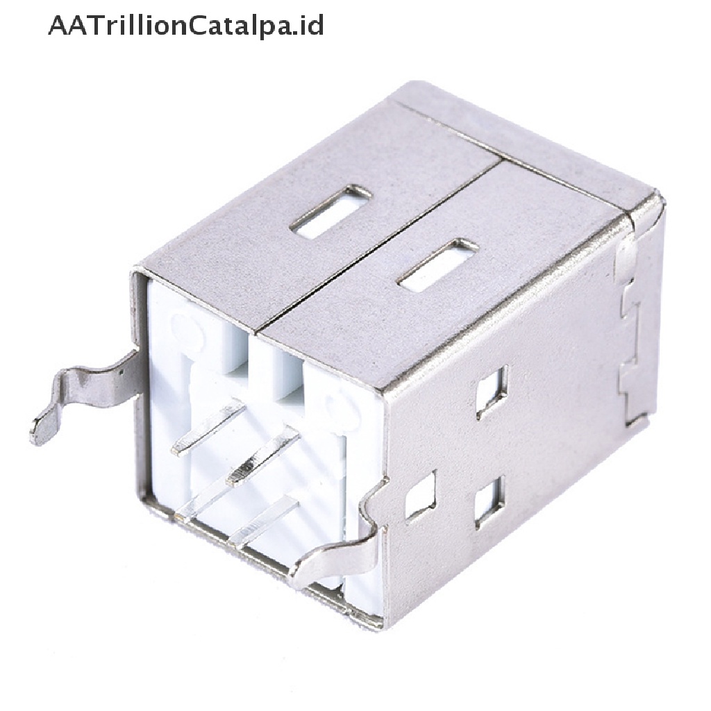 Aatrillioncatalpa 5Pcs Konektor USB Tipe B Female 180 Derajat Untuk Printer Data Interface