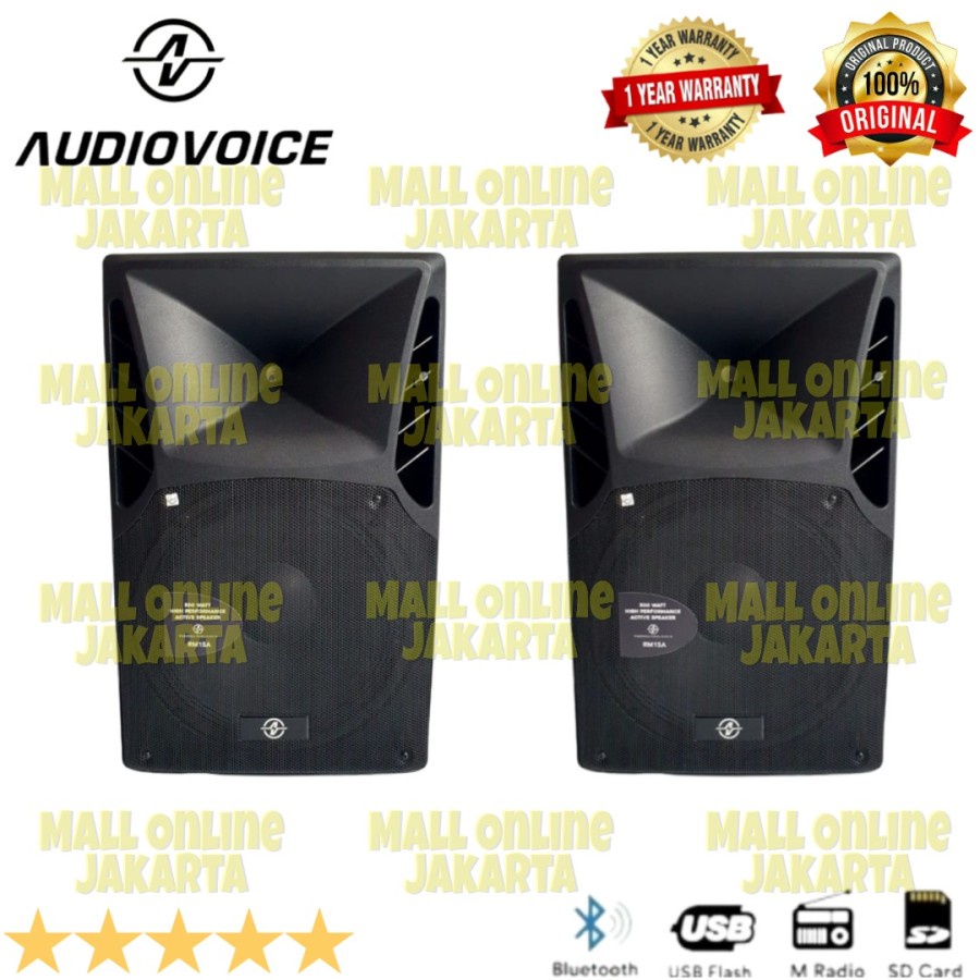 Speaker aktif 15 inch audiovoice rm 15a aktiv audio voice rm15a tws