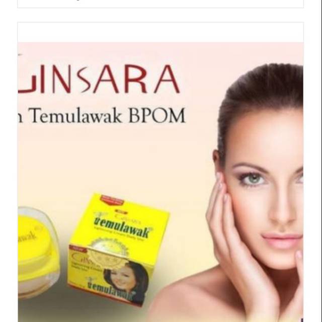 Cream temulawak ori