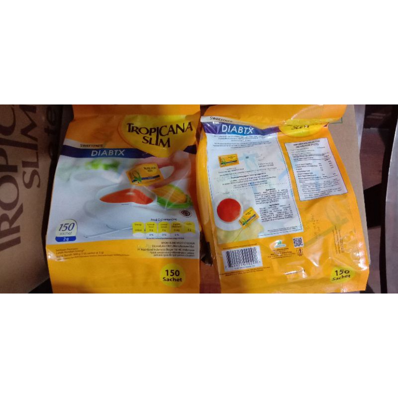 

Tropicana slim diabtx 150 sachet sweetener buat diabetes gula diabetes