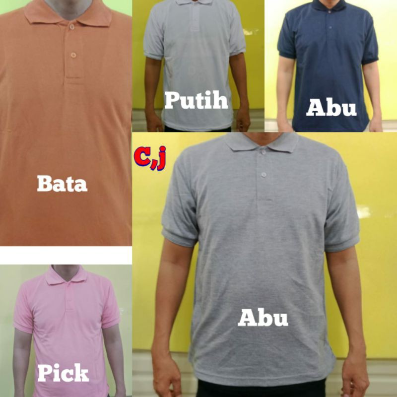 Kaos Kerah Polos Polo