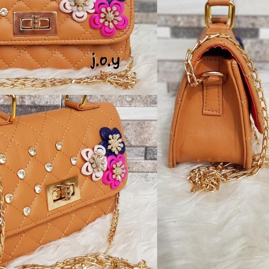 ۞ Tas Murah/Tas Branded/Slingbag/Selempang/CH Maxi Mini Jewel Floral - Merah ☑