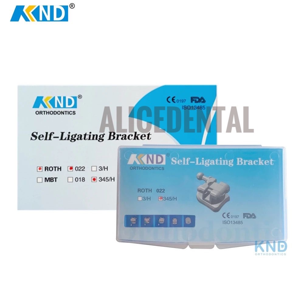 Dental bracket ortho self ligating metal roth 345 hook KND braces behel orthodontic kawat gigi damon