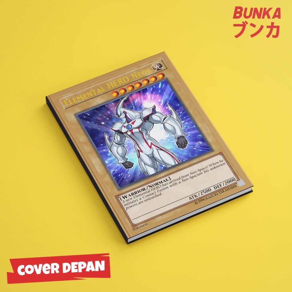 

Notebook Yu Gi Oh Elemental Hero Neos Hardcover A5 Skin Buku Tulis Catatan Notes Agenda Planner Jurnal