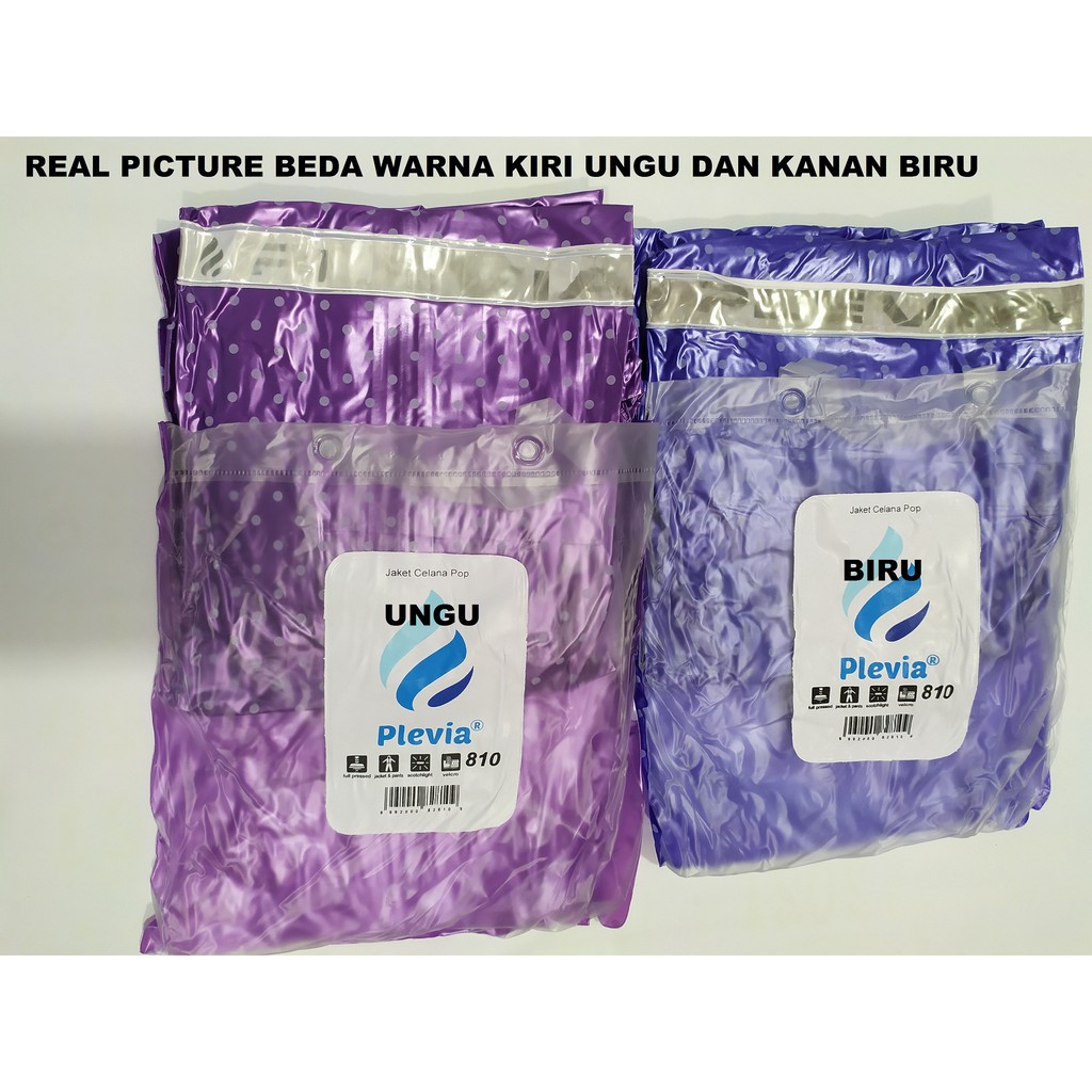 Jas Hujan Jaket Celana Pop Polkadot Plevia / Jas Hujan Jaket Celana Plevia 810-4