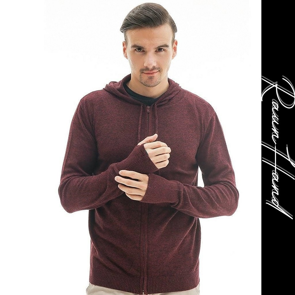 Sweater/ Jaket Pria Rajut Ariel ARIEL RAJUT POLOS PREMIUM RaounHand HODDIE&amp;ZIPPER PRIA prmium