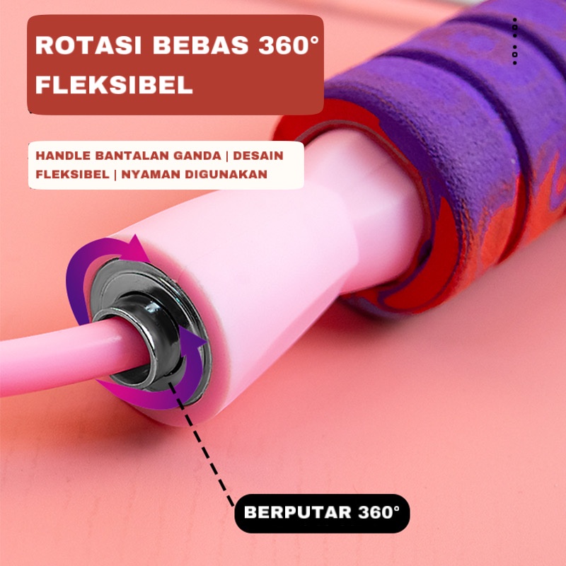 Mainland Skipping Tanpa Kabel Ropeless Tanpa Tali Alat Fitness Anak Dewasa OST105