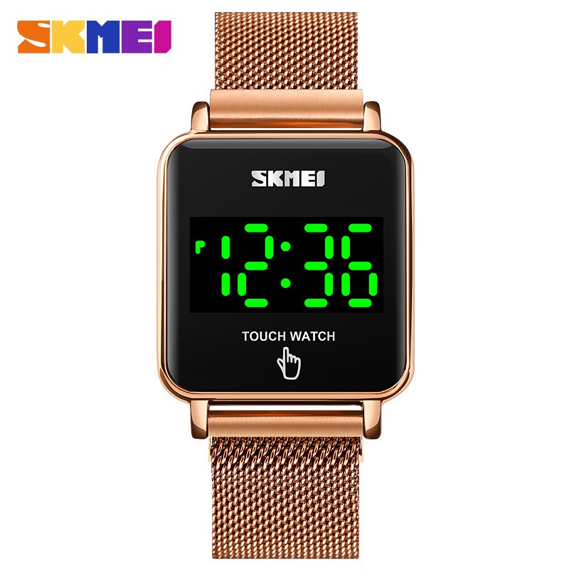 SKMEI 1744 Jam Tangan Pria Wanita Digital Layar Sentuh Tali Stainless WATCHKITE WKOS