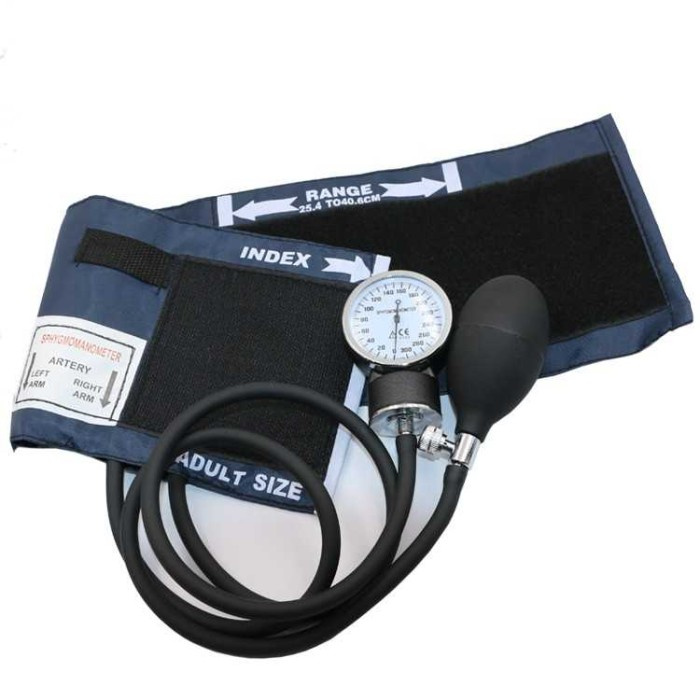 ANEROID Sphygmomanometer Set Stetoskop &amp; Pengukur Tekanan Darah - 0197