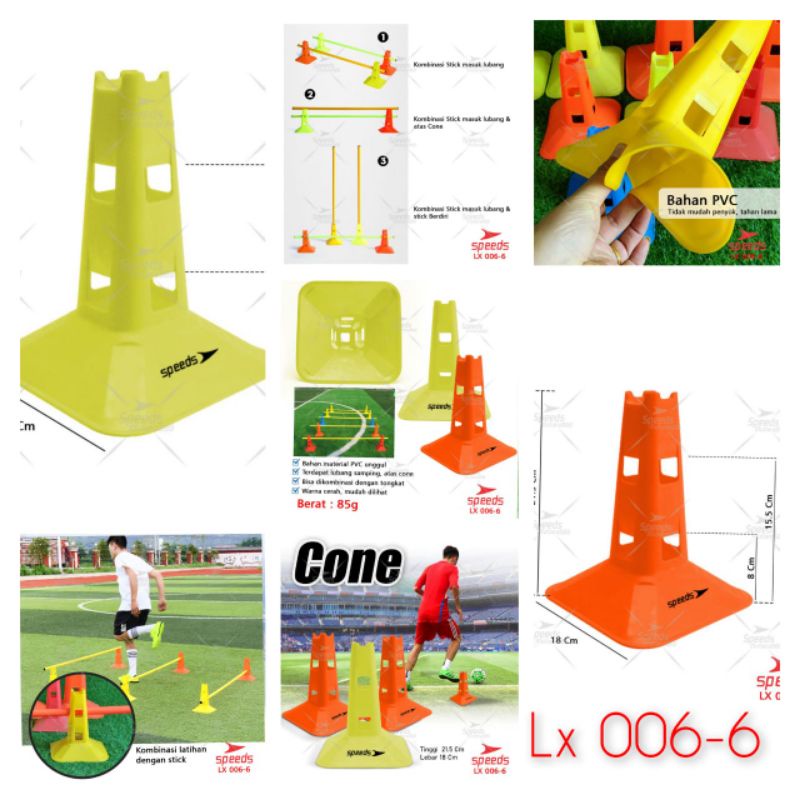 cone kerucut speeds 006-6 cone alat ketangkasan
