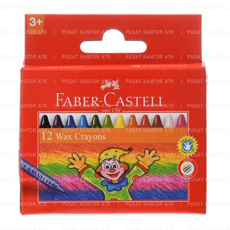 

crayon Fabercastell Wax Crayon Regular 12 Kerayon Warna Mewarnai