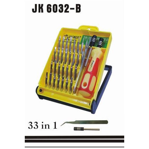 Obeng 33 in 1 JAKEMY JK6032B High Quality CRV Bits Magnetic