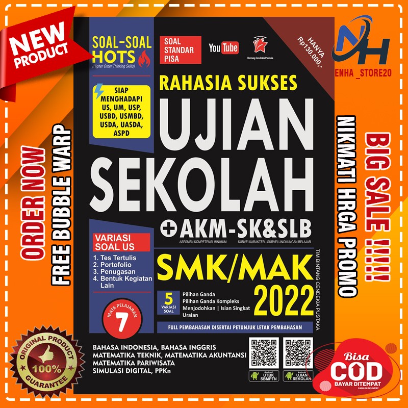 Buku Pendamping AKM dan US Rahasia Sukses Un Usbn SMK MAK Terbaru Original
