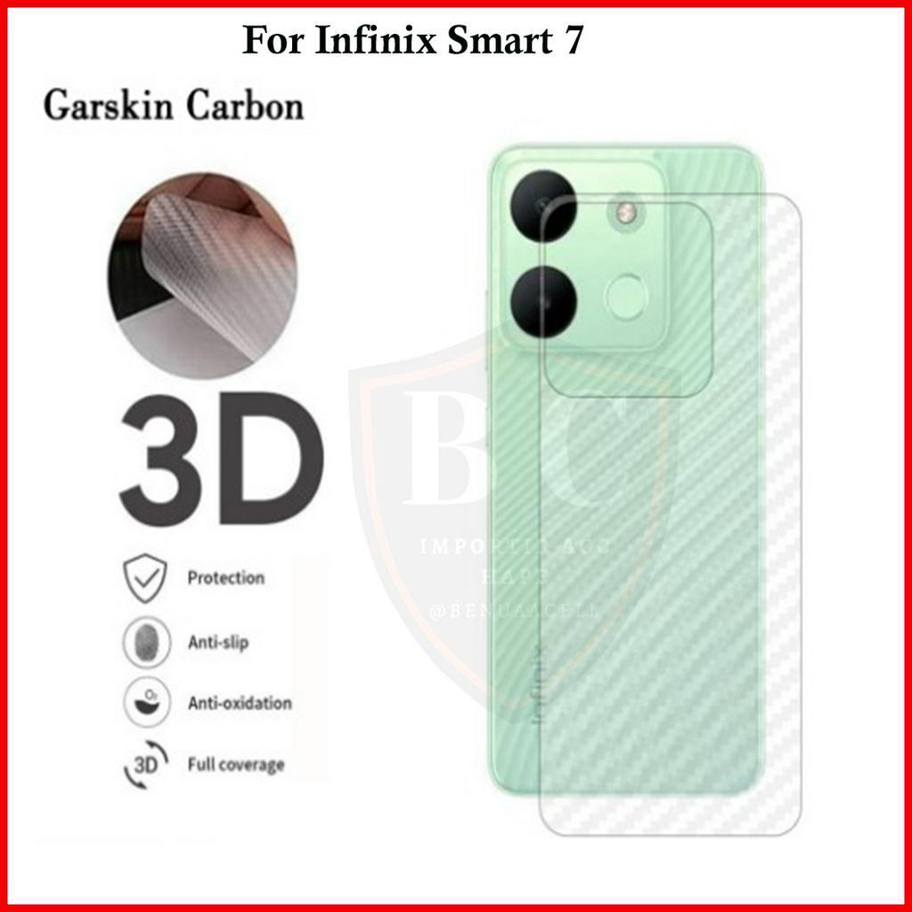 SKIN CARBON INFINIX SMART 7 - ANTI GORES BELAKANG SMART 8 SMART 8 PRO SMART 6 NFC SMART 6 PLUS