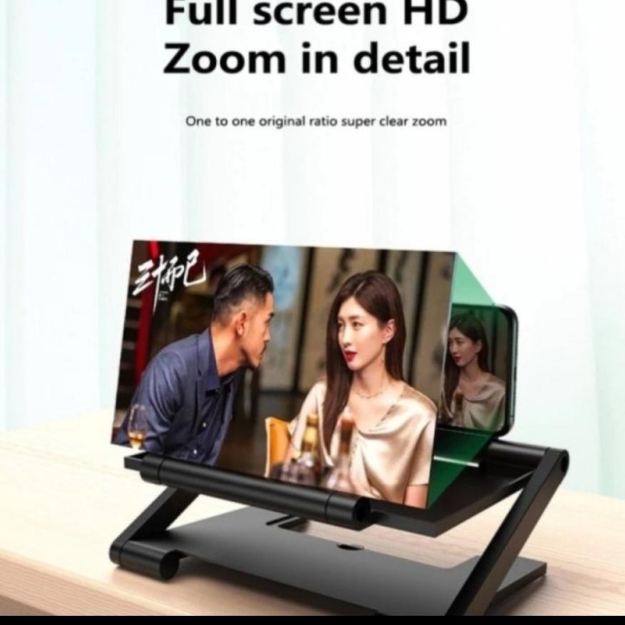 HARGA TERBAIK F6 Kaca Pembesar Layar HP Smartphone 3D HD Enlarge Screen Portable ON Enlarged mobile 
