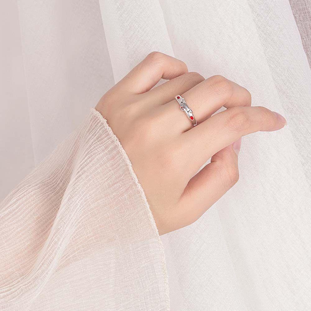 Needway Pembukaan Cincin Lucu Hadiah Enamel Hewan Keberuntungan Untuk Wanita Kekasih Perhiasan Babi