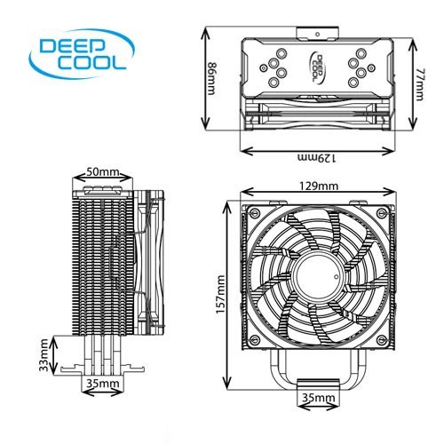 Deepcool Gammaxx 400 XT RGB Universal Socket | Support LGA 1700