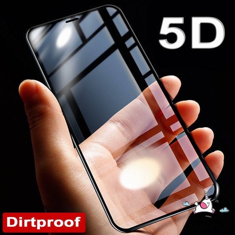 Pelindung Layar Tempered Glass 5d Untuk Iphone 11 / 7 / 6 / 6s / 8plus / 11pro / X / Xs / 12pro Max