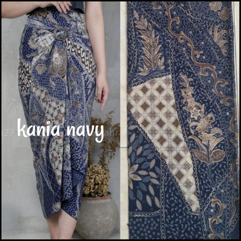COD PREMIUM ROK LILIT/SERUT BATIK BAWAHAN BATIK rok lilit murah rok batik murah grosir BAWAHAN KEBAYA-LILIT KANIA NAVY
