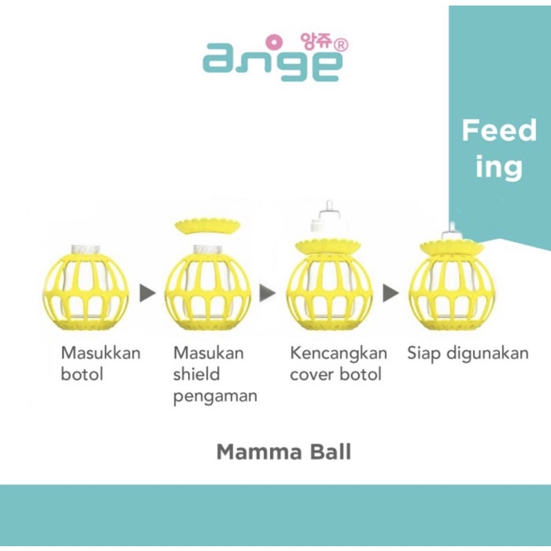 Ange Mamma Ball Baby Bottle Holder - Mainan bayi/Gigitan bayi