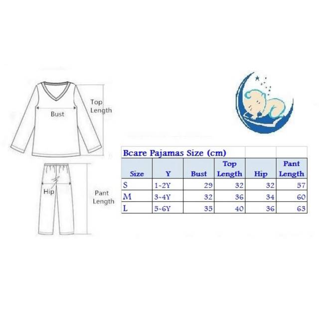 BCARE PAJAMAS PIYAMA BAJU TIDUR ANAK BAHAN HALUS ADEM