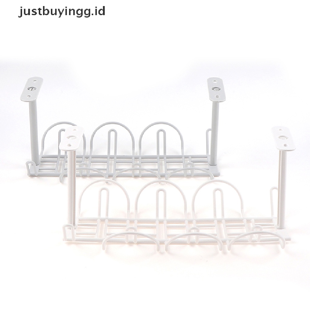 (Justbuyingg.Id) Rak Holder / Organizer Kabel Power Untuk Bawah Meja