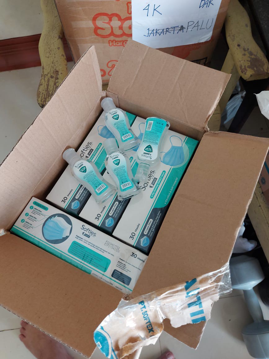 Masker Softies Daily Surgical Medis 30 Mask Wajah Polos Motif Earloop Anak Batik Parang Japanese