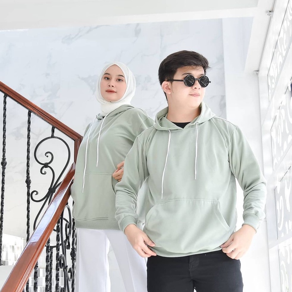 Natural Hoodie || SWEATER HOODIE POLOS II WARNA Creem-Mint-Coksu-Violet-coklat Muda