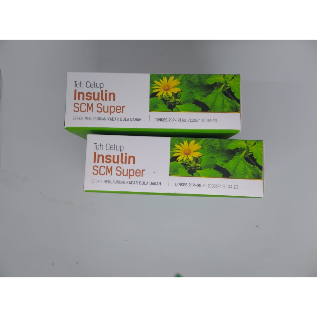 Teh Celup Insulin SCM Super Kencono Sari Original Mencegah Penyakit Stroke Mengobati Tekanan Darah Tinggi