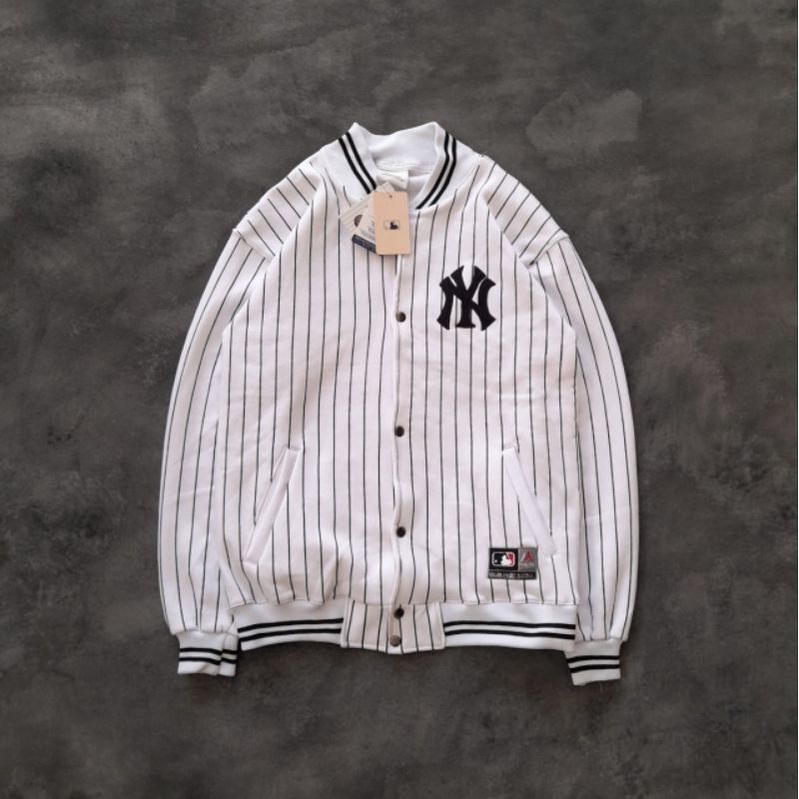 Varsity NY MLB Putih Premium Full Tag