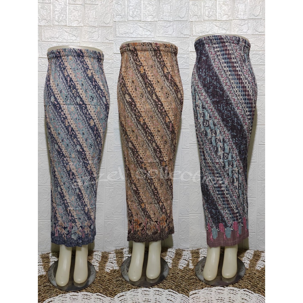 Terlengkap] Rok Plisket Batik - Original / Bawahan Kebaya / Rok Songket Prisket