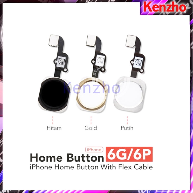 IPHONE 6G 6PLUS FINGER PRINT SIDIK JARI FLEXIBLE HOME BUTTON TOMBOL