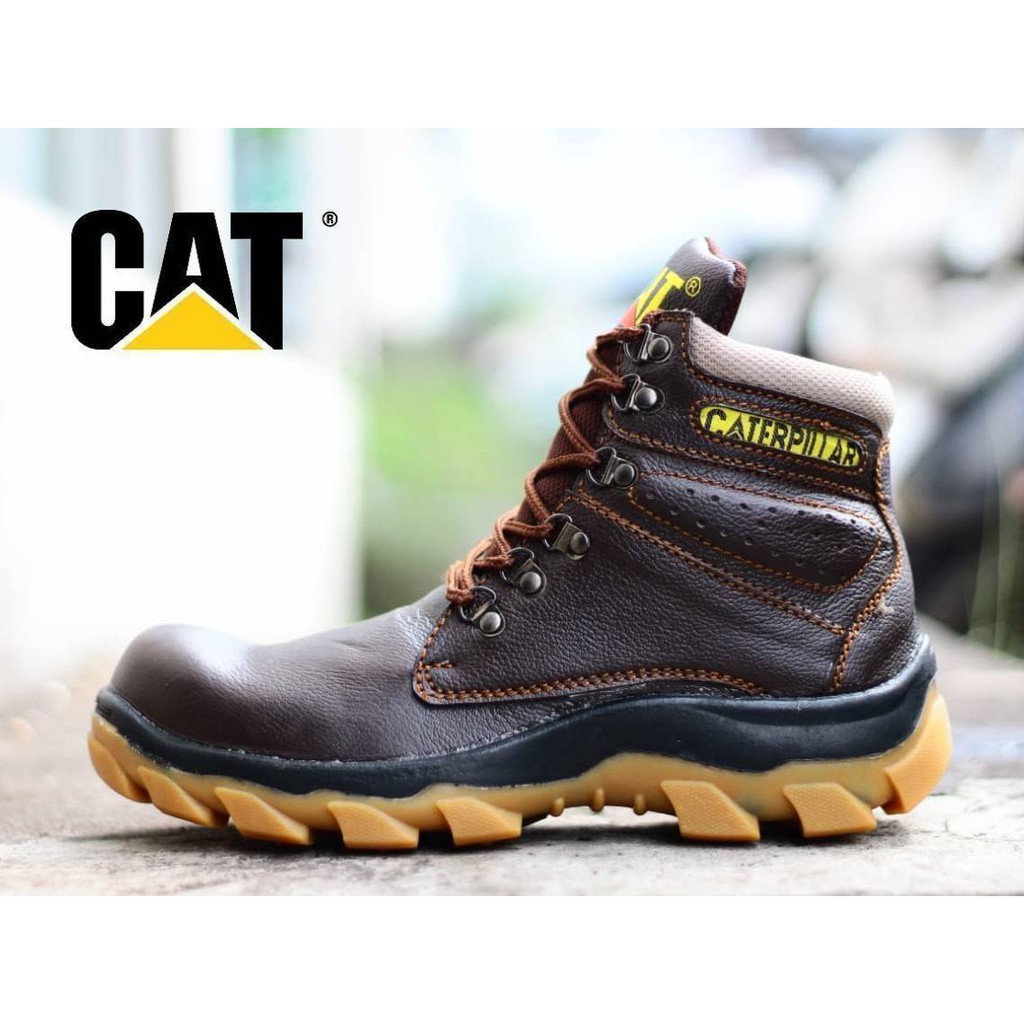 CATERPILLAR SAFETY KULIT / SEPATU BOOTS PRIA MURAH BERKUALITAS