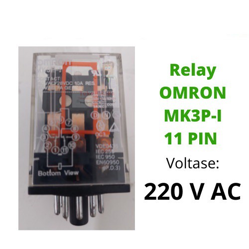 Jual Relay Omron OMR MK3P I 220VAC 11 Pin Bulat 10A General Relay