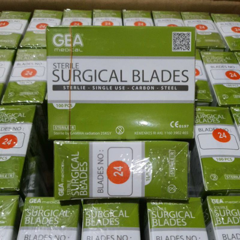 Pisau Bedah GEA no 24 / Surgical Blade / Bisturi / Mata Pisau