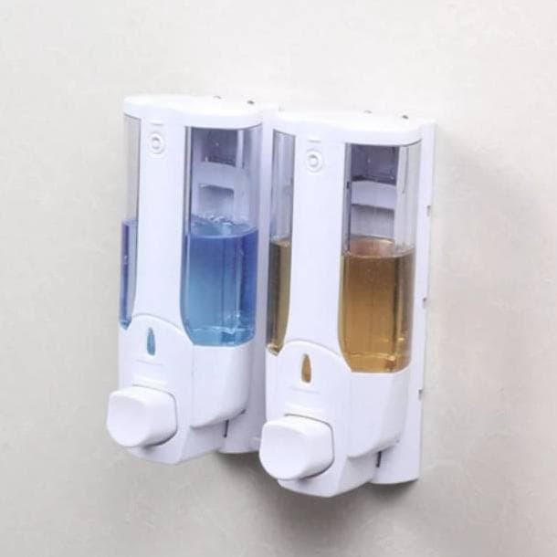 Dispenser Sabun Cair dan Shampo 2 Tabung