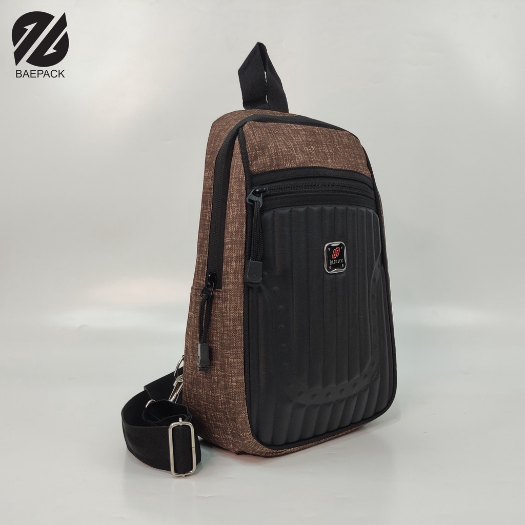 Tas Selempang Cowok Carlos baepack / Tas bahu Pria / Original Baepack / Brown
