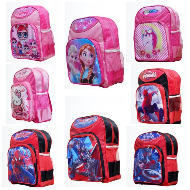 PROMO TAS RANSEL ANAK TK CEWEK / COWOK TERBARU FARIAN KARAKTER