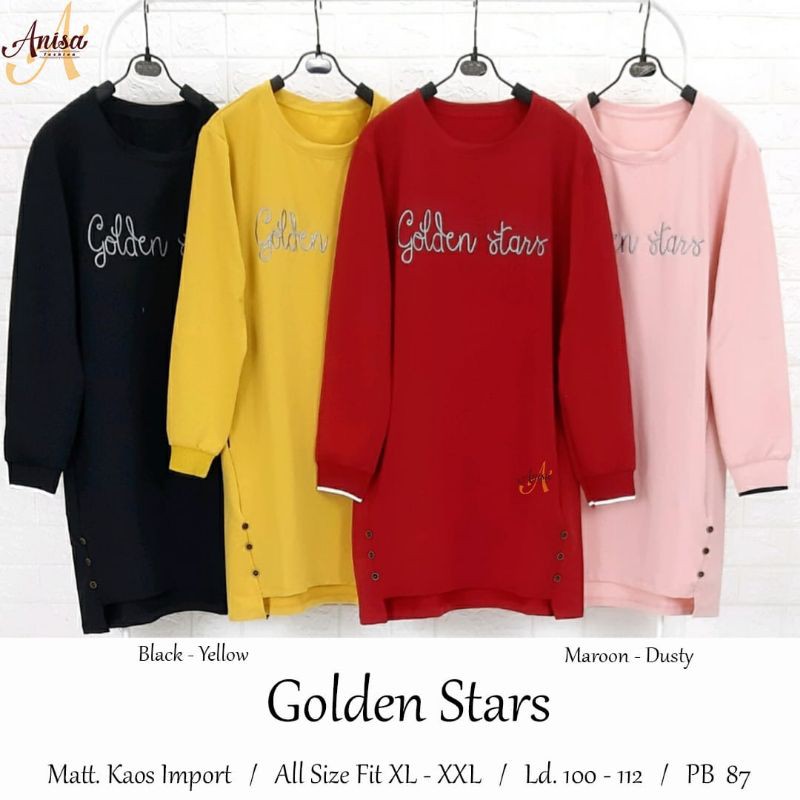 GOLDEN STARS TUNIK KAOS IMPORT  LD 100 112 PJ 87 