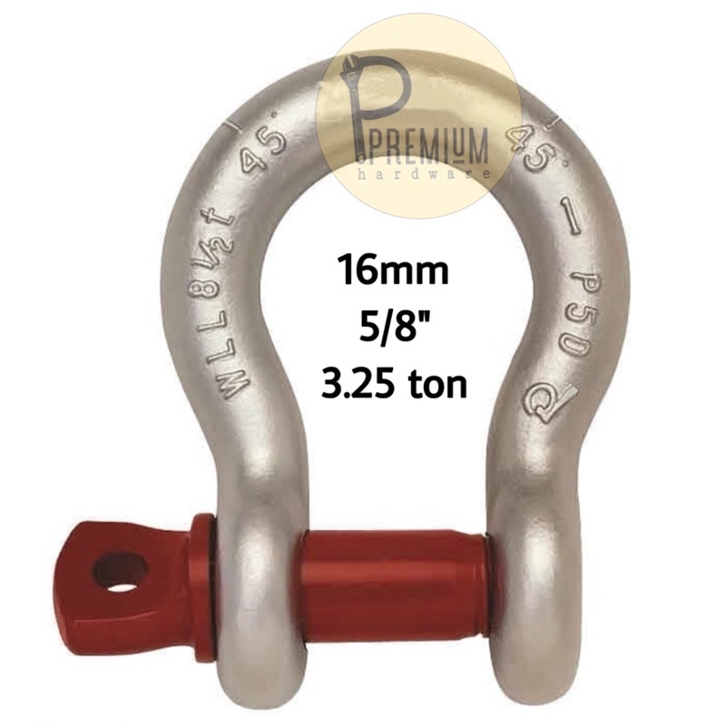 SHACKLE OMEGA 16 MM - 5/8" ( 3,5 TON ) SEGEL OMEGA 16 MM
